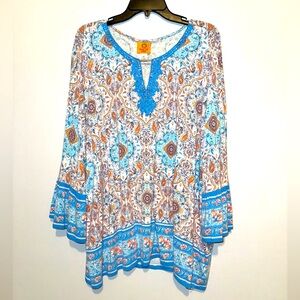 Ruby Rd. Medallion Print Top